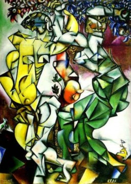Marc Chagall Werke - Die Versuchung Adam und Eva Zeitgenosse Marc Chagall